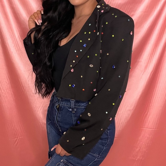 Black Blazer with beading - Picture 2 of 2